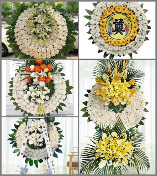 山东菏泽牡丹区黄堽镇王梨庄村花圈速递